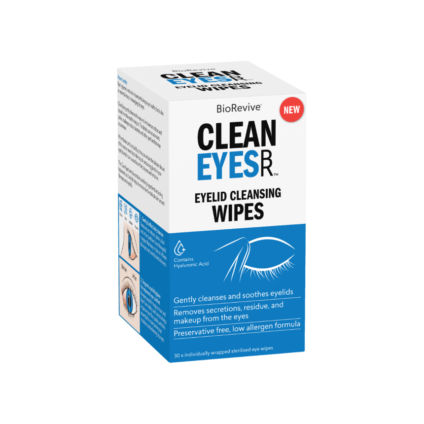 BioRevive CleanEyes - Eyelid Cleansing Wipes (30 pk)