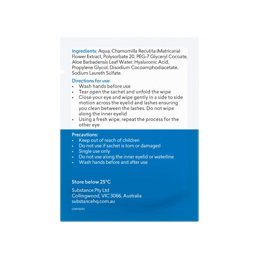 BioRevive CleanEyes - Eyelid Cleansing Wipes (30 pk)