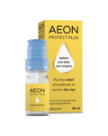 Aeon Protect Plus eye drop bottle and packaging on a white background
