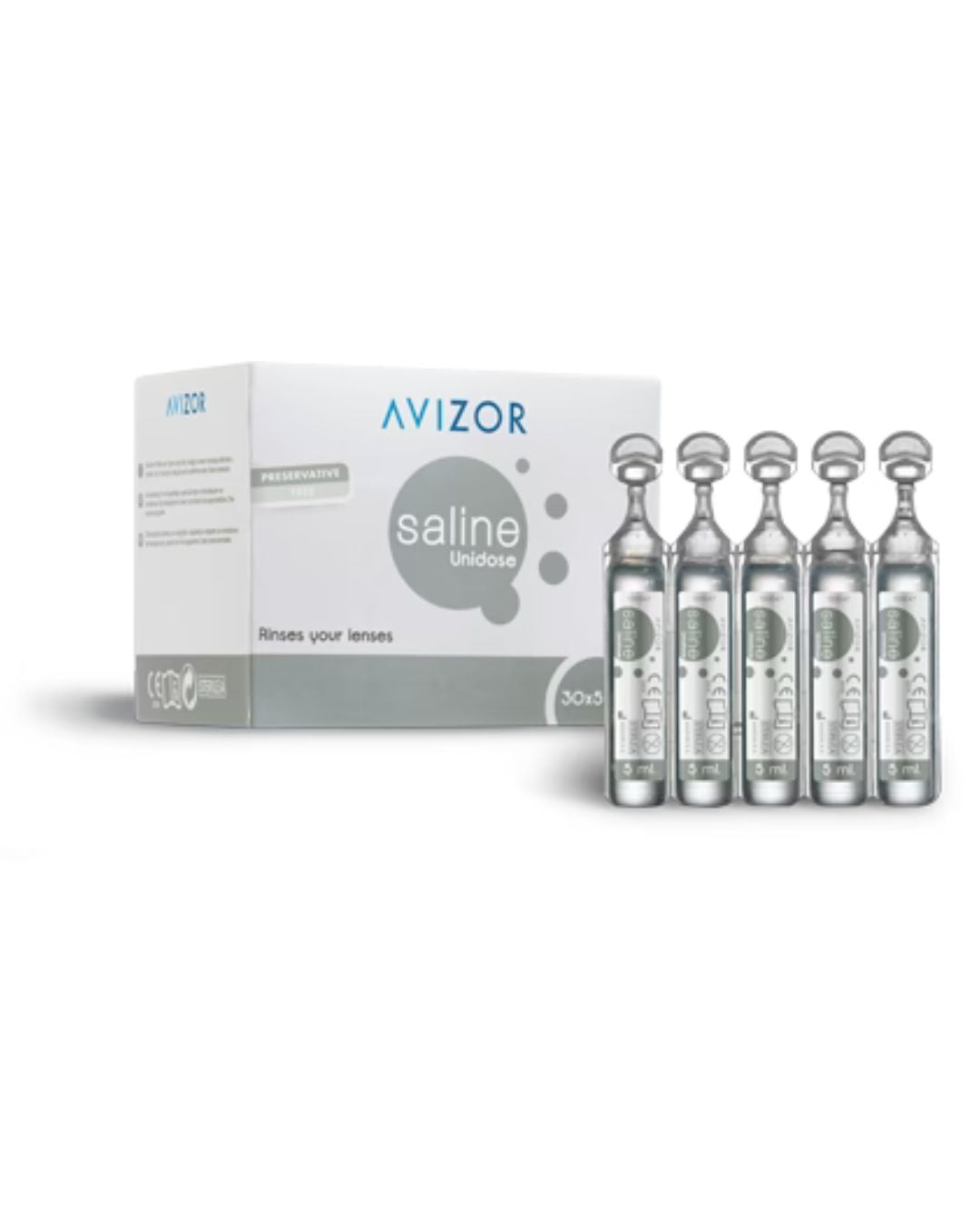Avizor Preservative Free Saline Unidose (30 x 5ml)