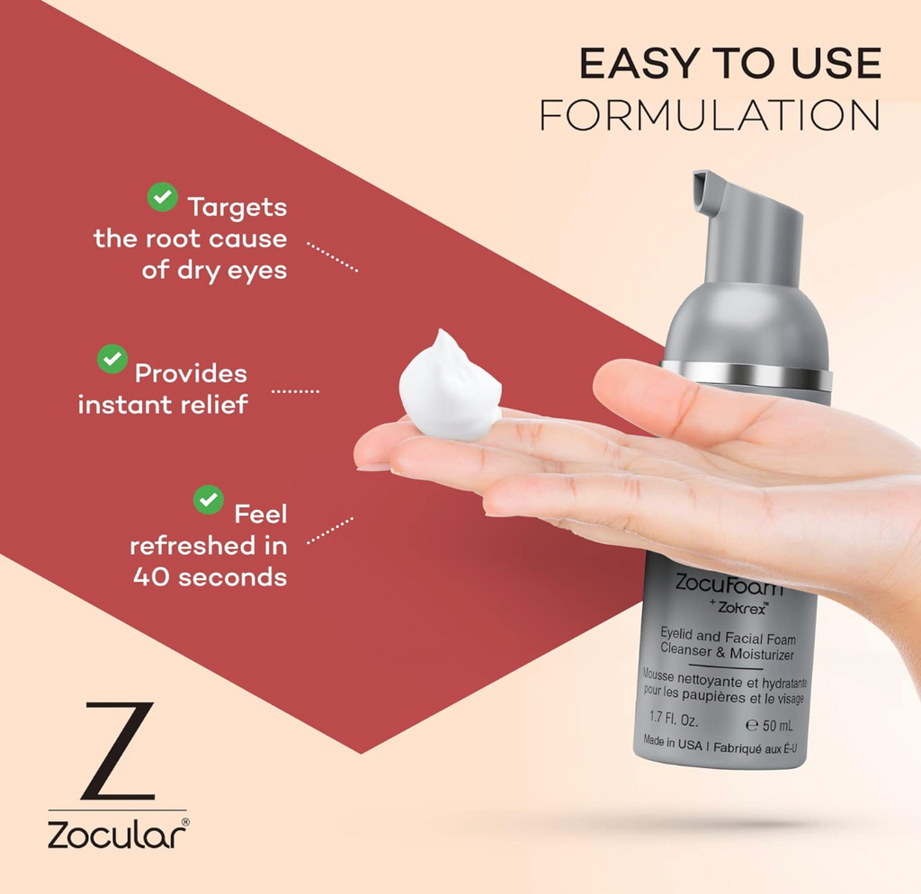 ZocuFoam Eyelid & Facial Foam Cleanser (50ml)