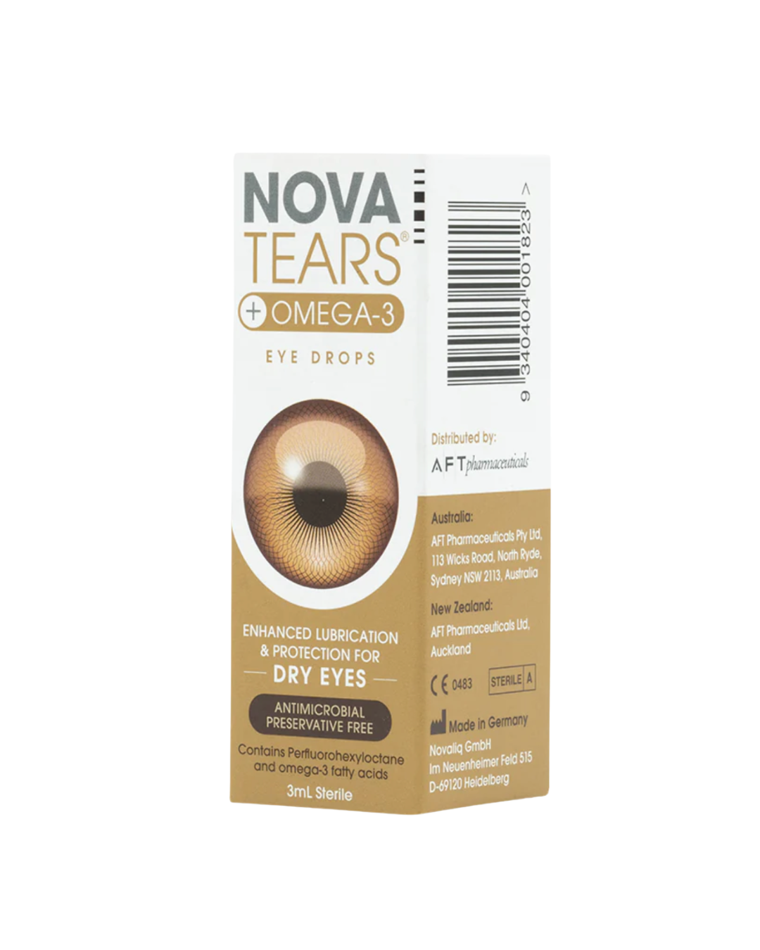 NovaTears® + Omega-3 Lubricating Eye Drops (3ml)